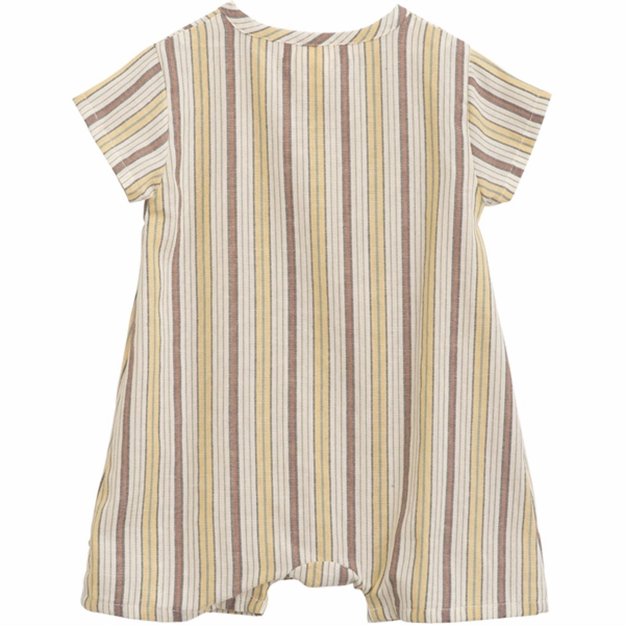 Serendipity Misty Stripes Baby Button Suit Neutral Yoga Beach Guest