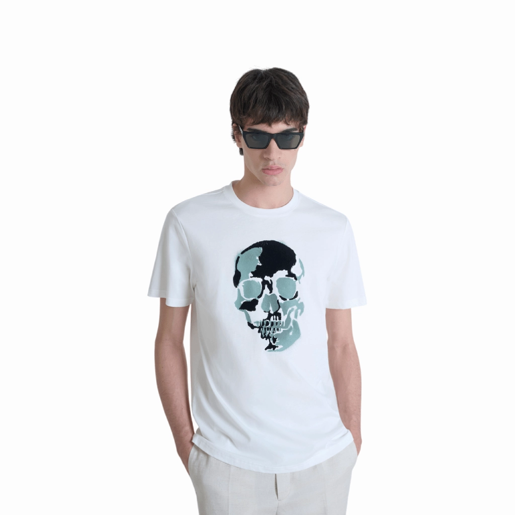Light Fit Wear Stylish Everyday Wear Antony Morato Skull T-Shirt Men