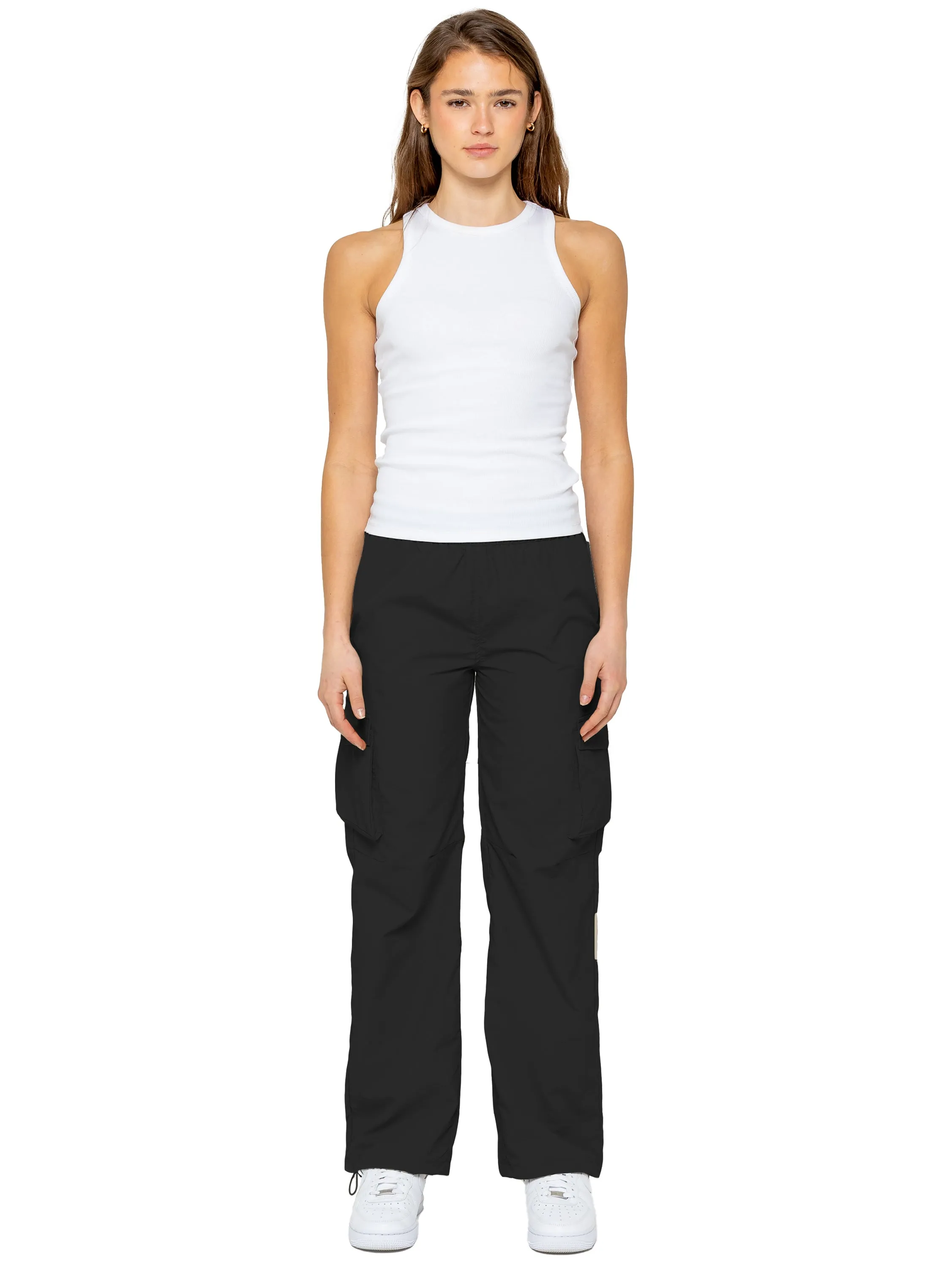 Non Irritating Seams Quick Conversion Hem Enzo | Womens Parachute Cargo Pants