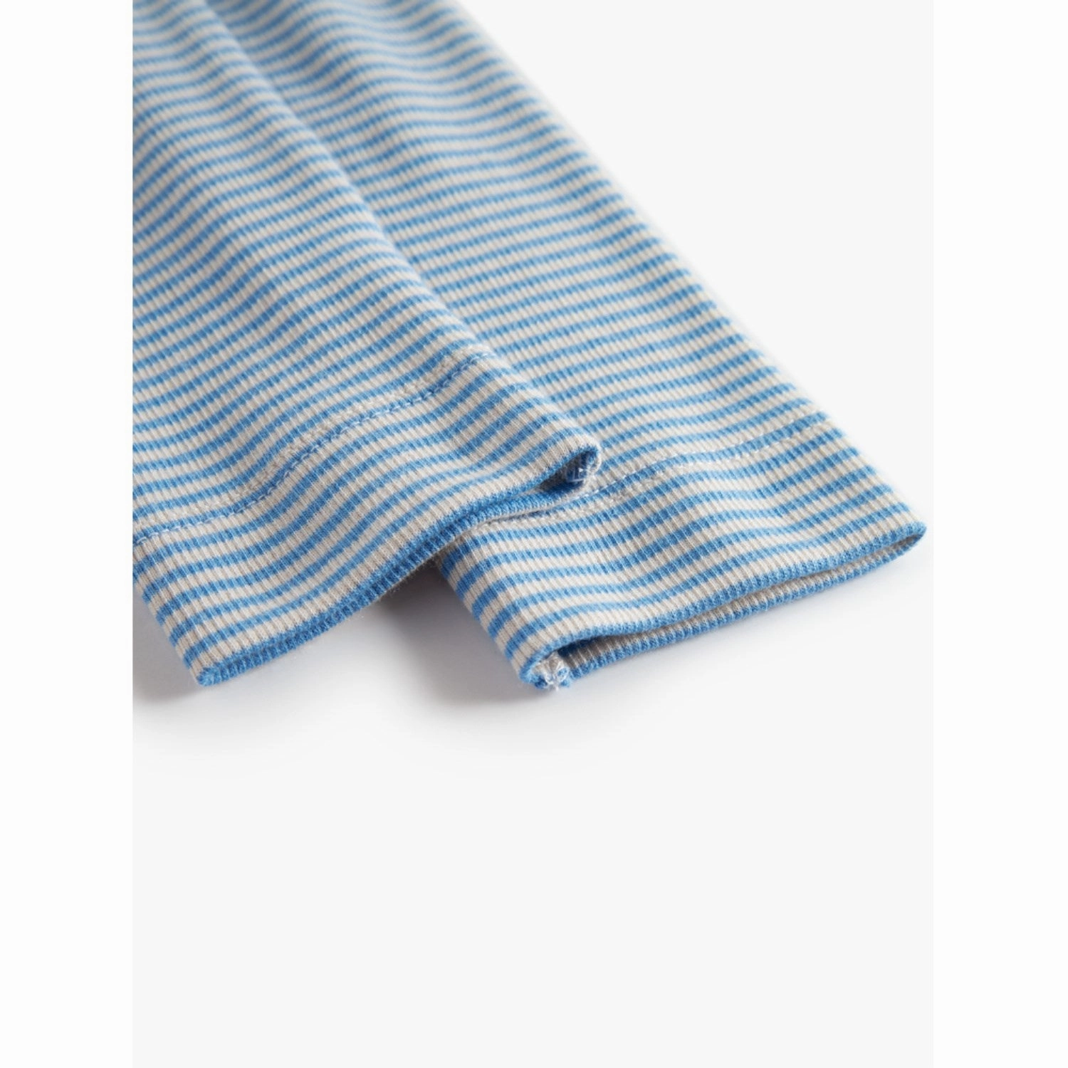 Cozy and Comfortable MarMar Modal Fine Rib Blue Stripe Leggings