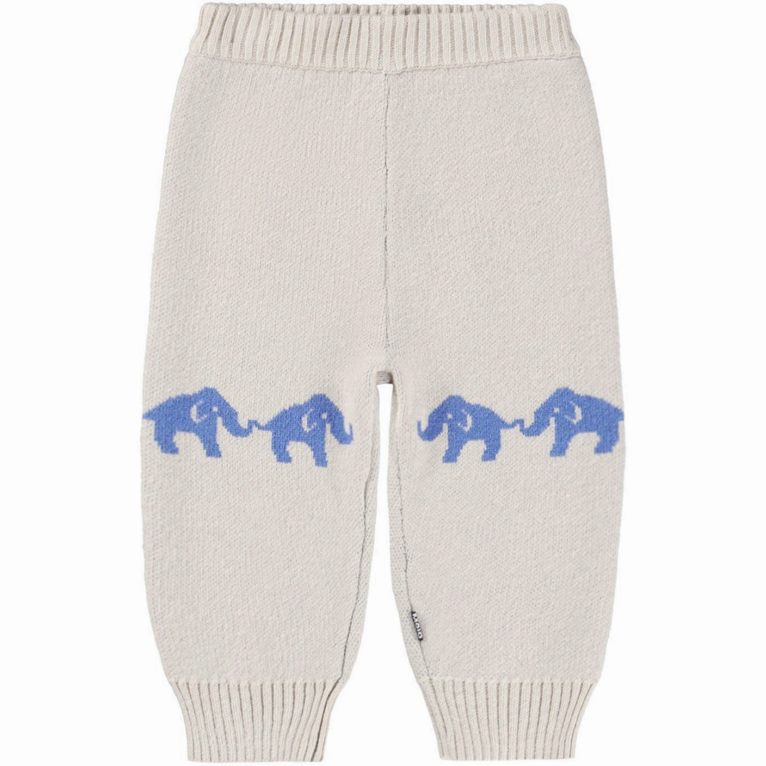 Molo Blue Elephants Sol Soft Pants Formal Look