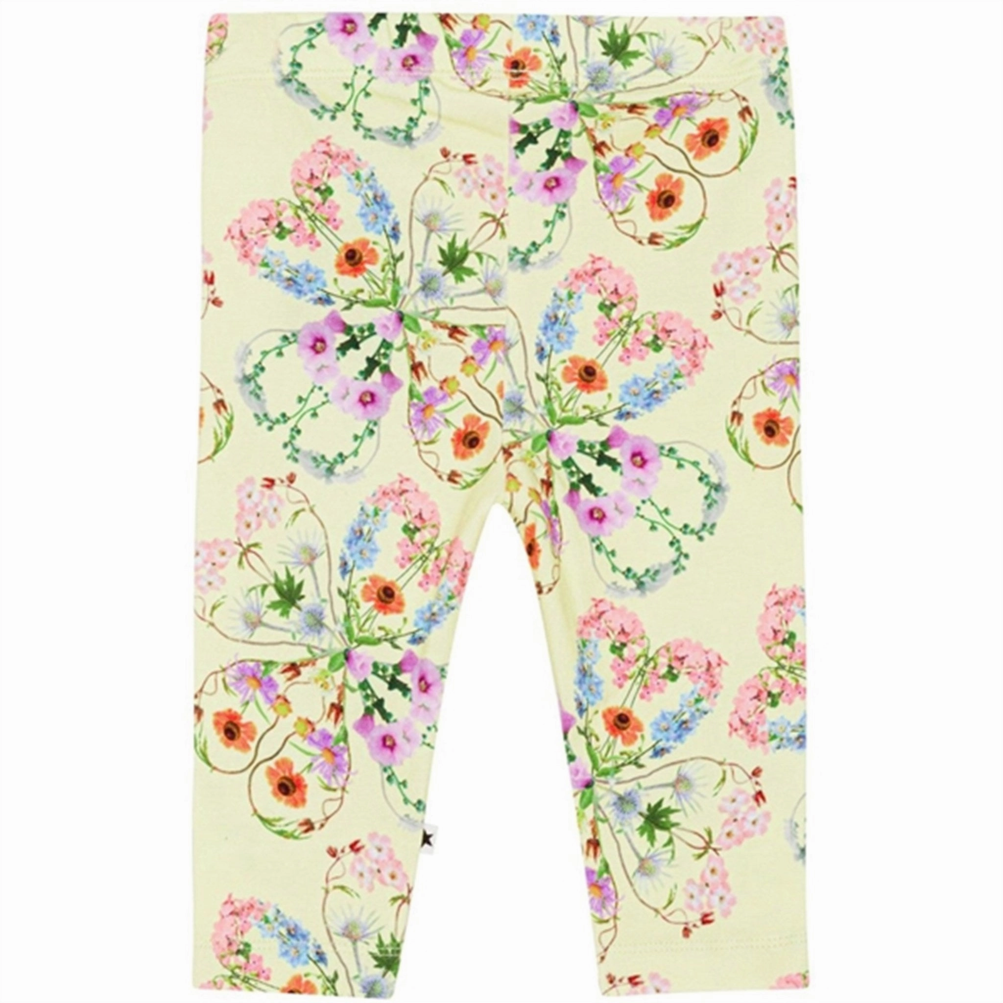 Non Roll Waistband Compression Fit Molo Flower Love Stefanie Leggings