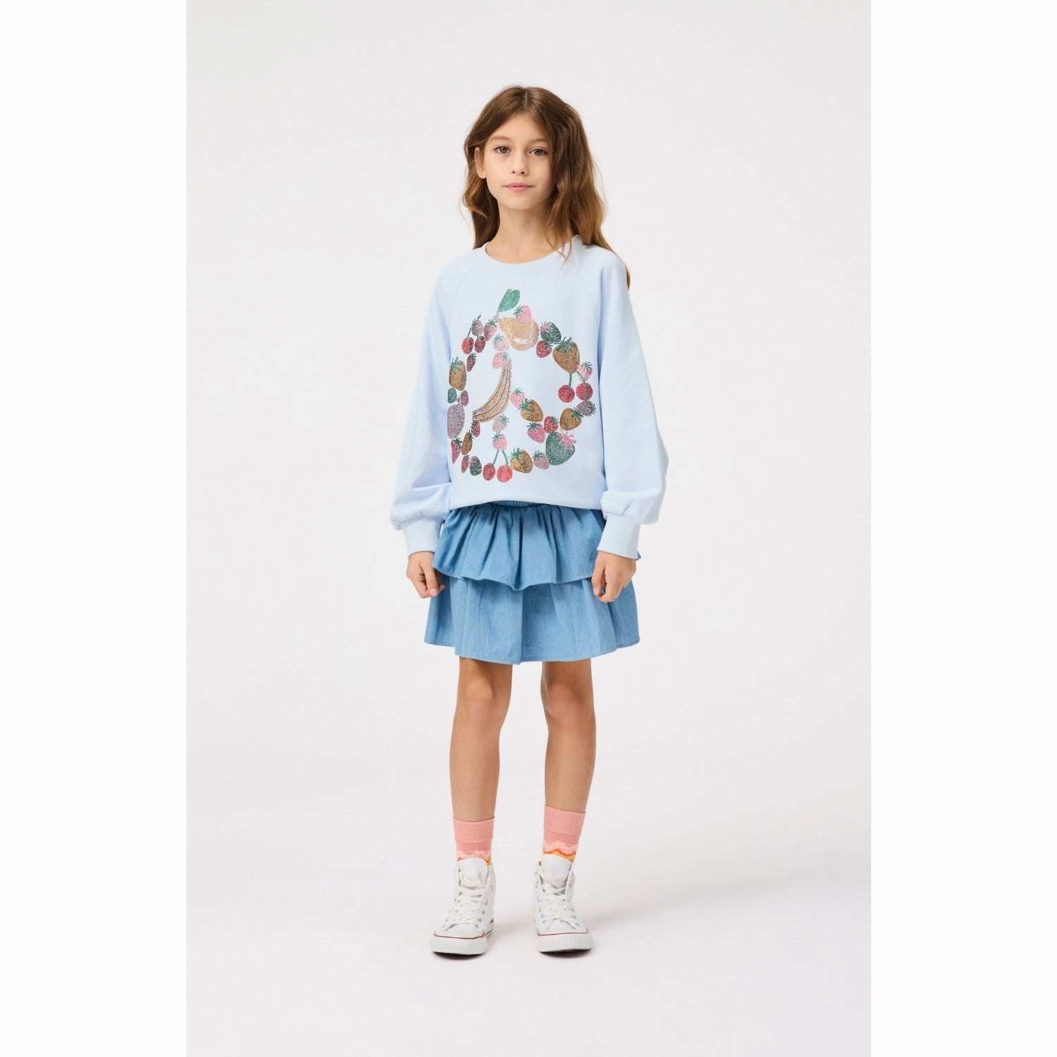 Minimal Look Molo Sky Indigo Bonita Skirt