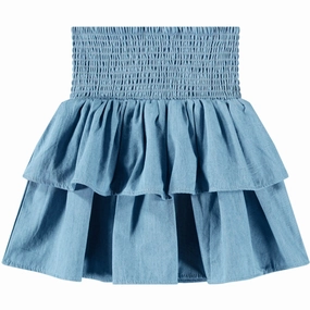 Lightweight Neat Mood Molo Sky Indigo Bonita Skirt