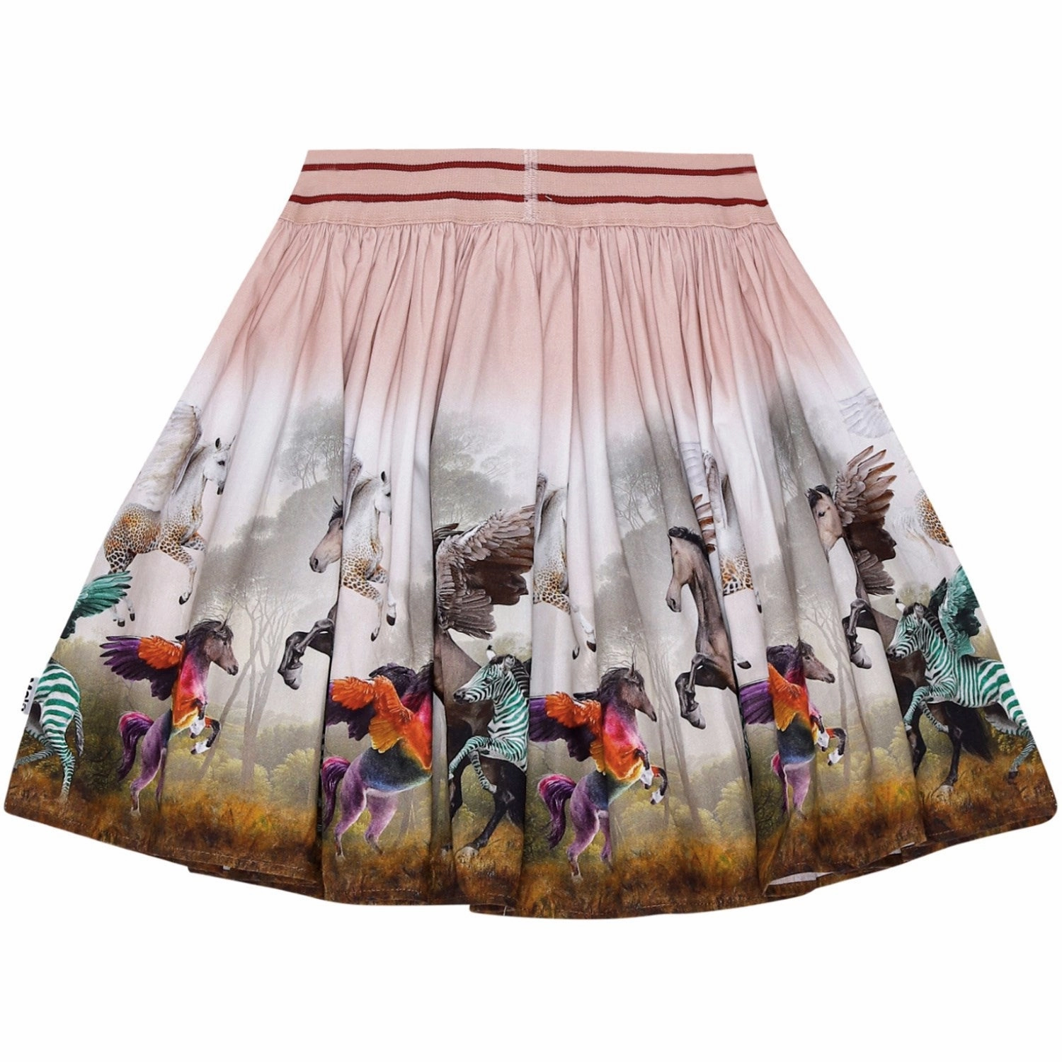 Elasticized Cuff Breathable fabric Molo Surreal Beings Brenda Skirt