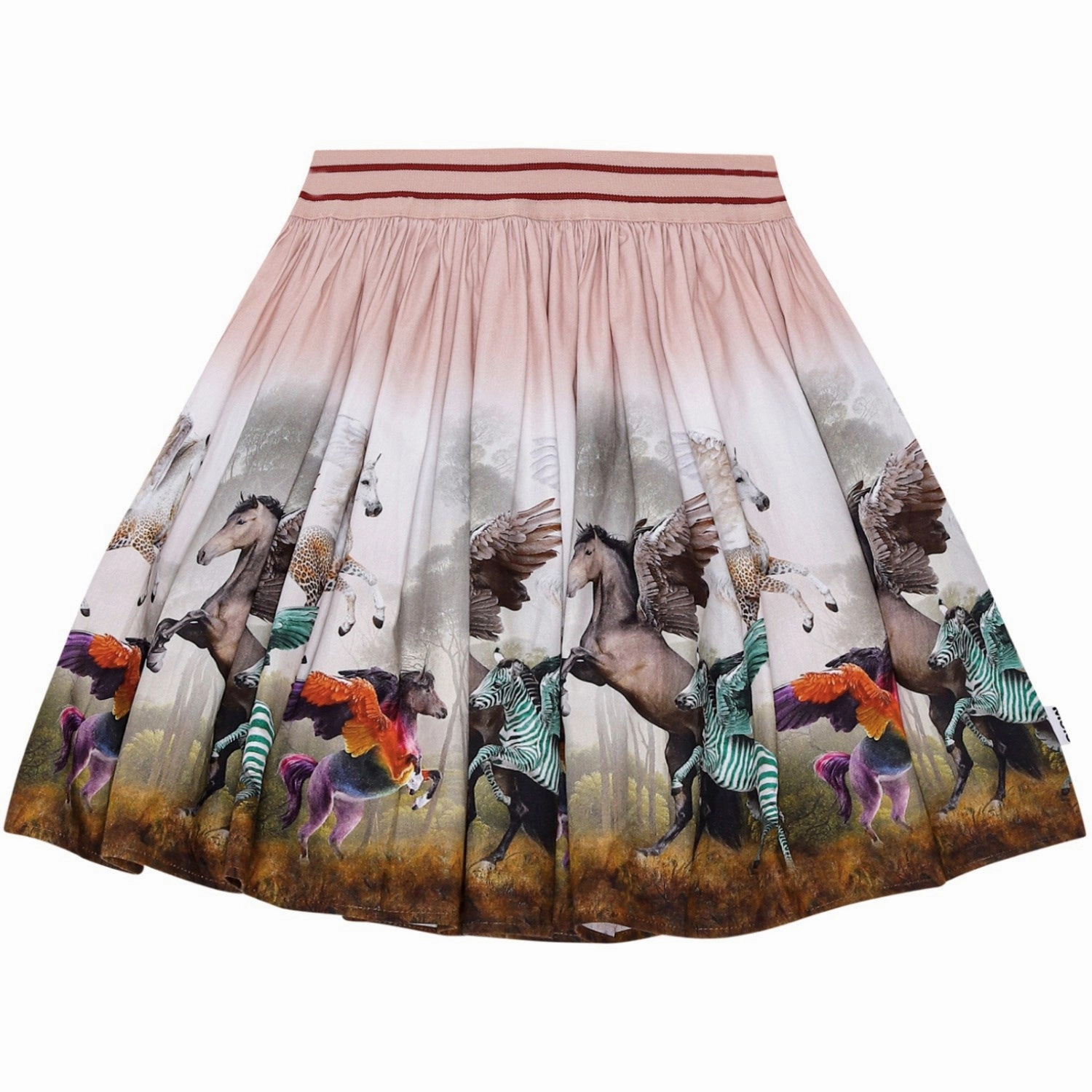 Glossy Texture Molo Surreal Beings Brenda Skirt
