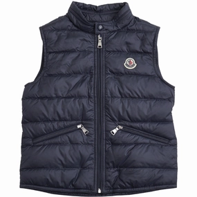 Moncler Navy Gui Vest tall size thought