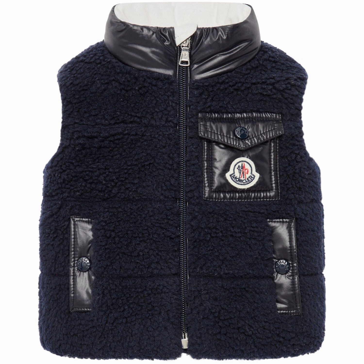 Anti Pilling Finish Adjustable Straps Moncler Navy Odal Vest