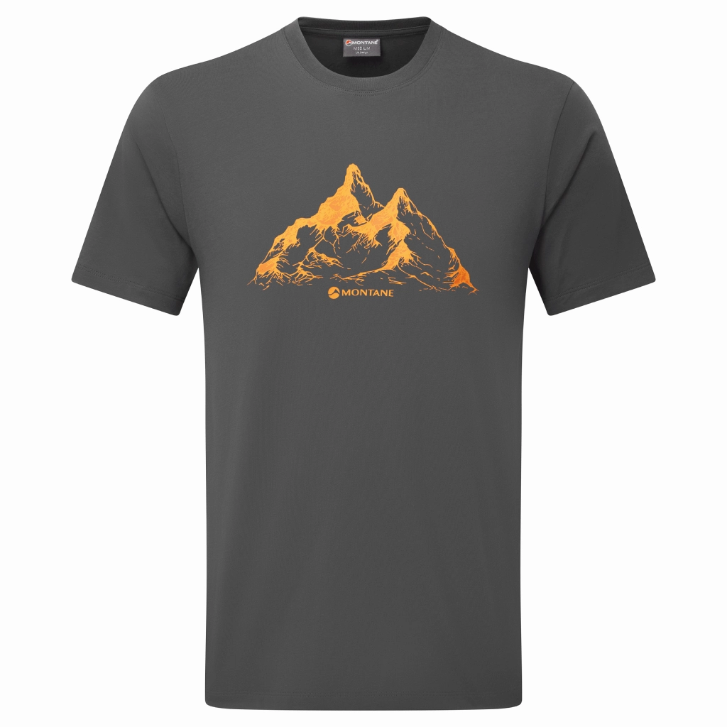 Montane Dual Mountain T-Shirt Men Street Casual Taped Neckline
