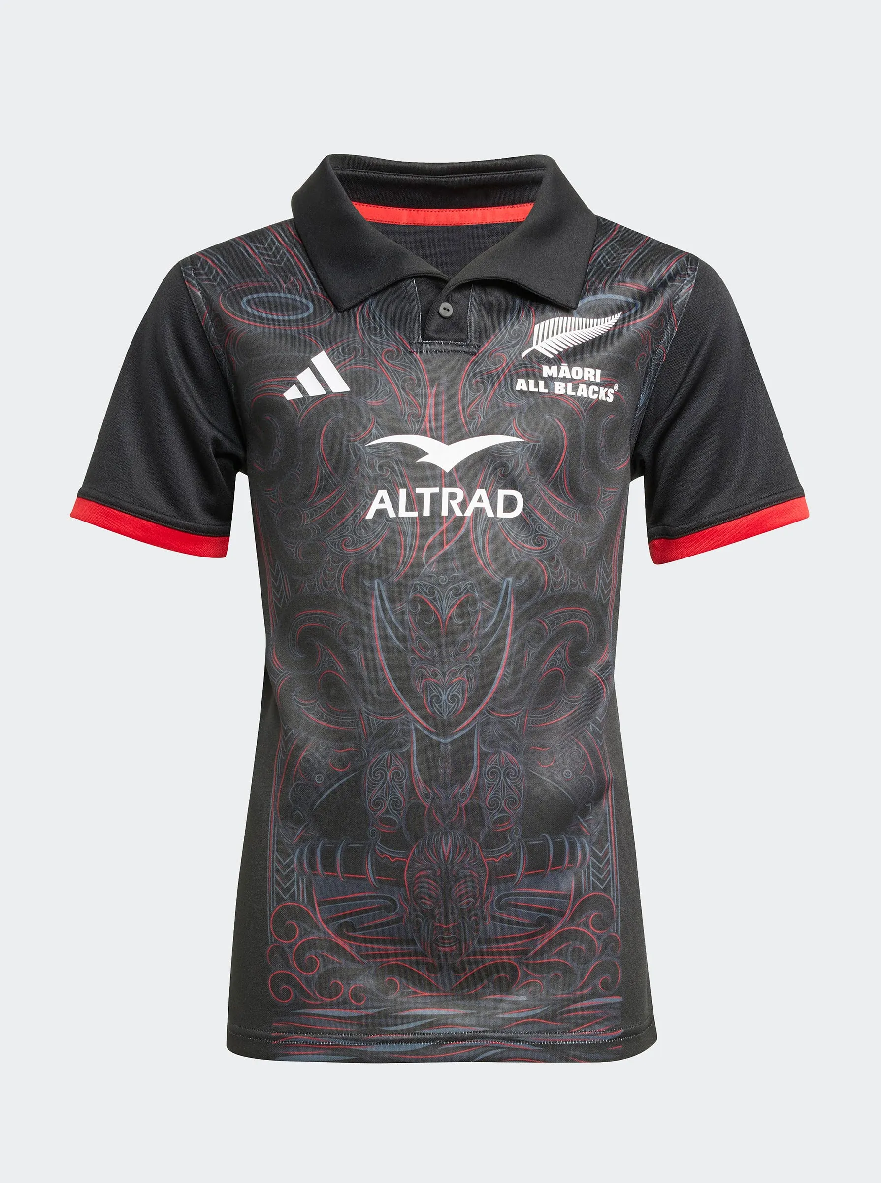 M??ori All Blacks Home Jersey Youth Anti Pilling Technology