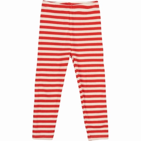 All-Purpose Comfort THE NEW Siblings Poppy Red Striped Fro Uni Rib Leggings