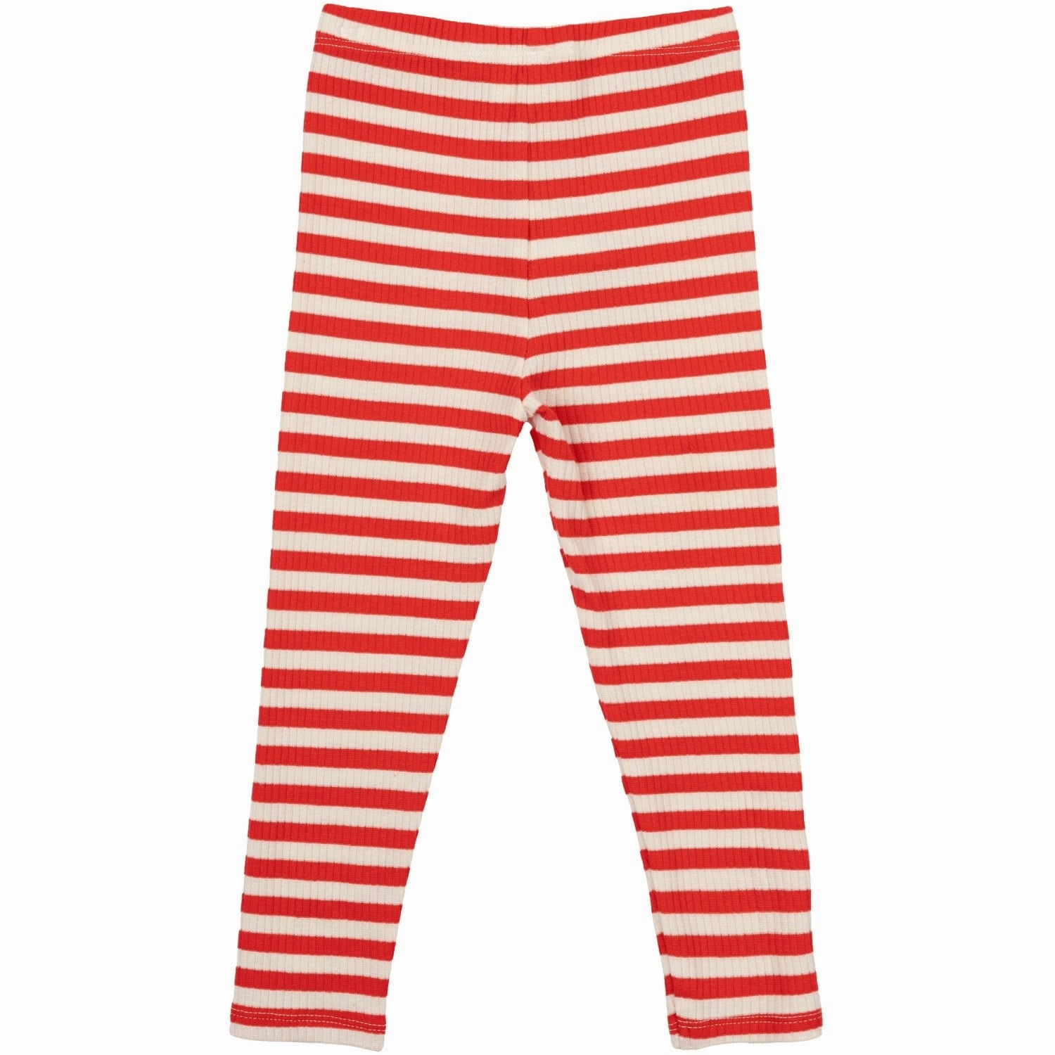 THE NEW Siblings Poppy Red Striped Fro Uni Rib Leggings Breathable Wear Fit