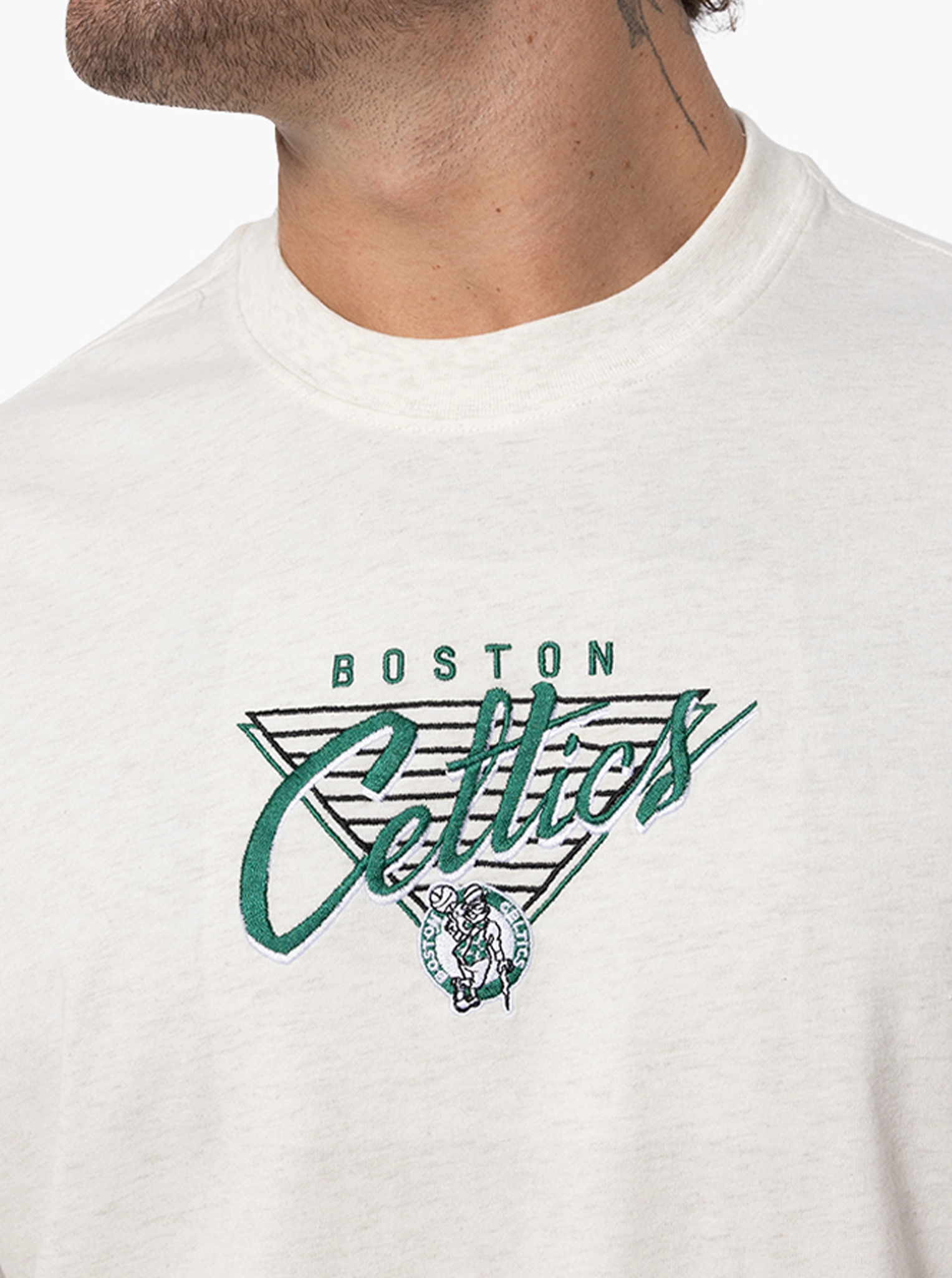 Comfy Top Functional Side Gussets Boston Celtics Blaze Script Tee