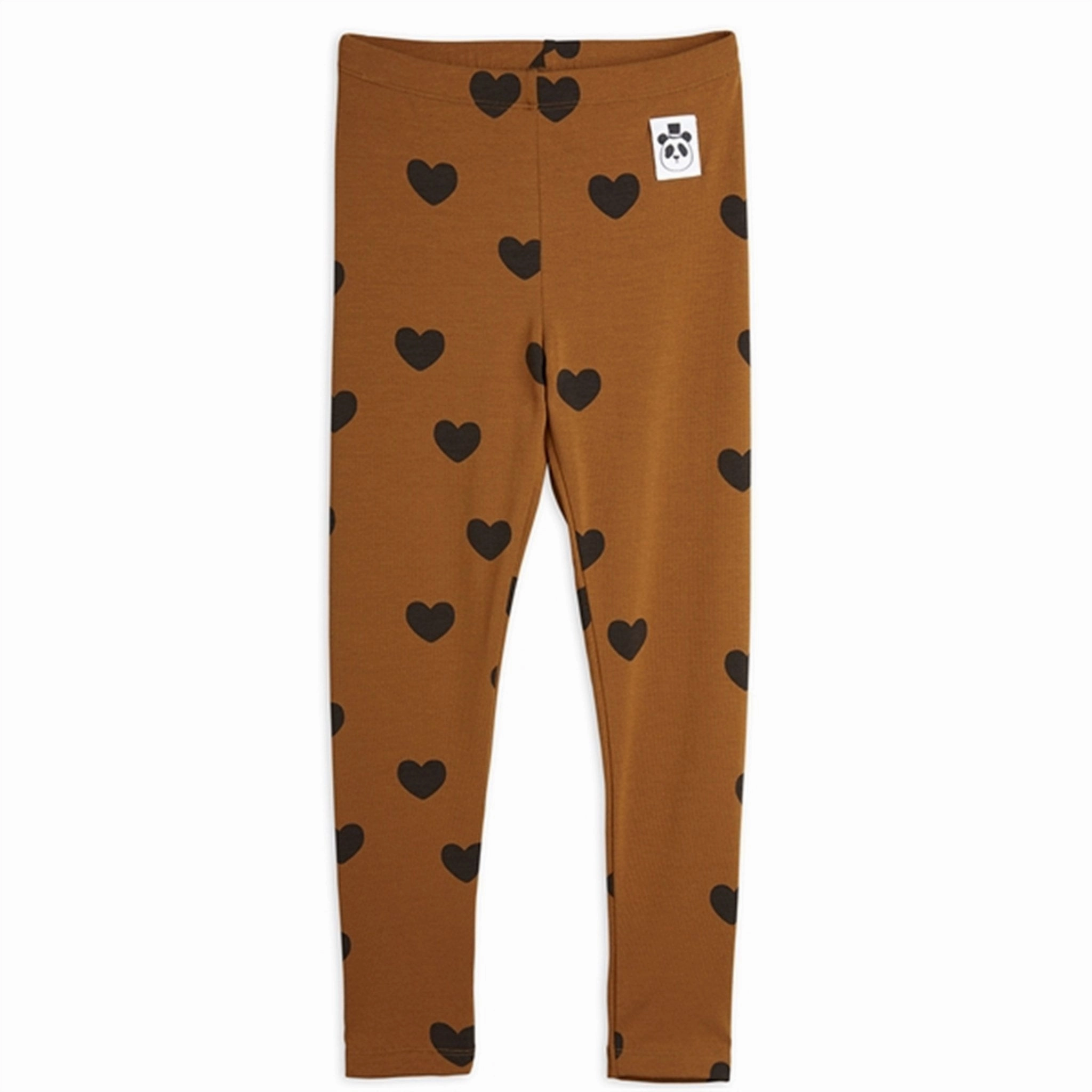 Fitness Training Beginner Level Sleek Motion Mini Rodini Basic Hearts Brown Leggings