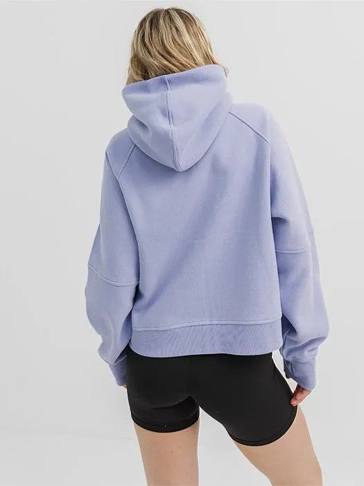 Water Repellent Movement Hood in Periwinkle