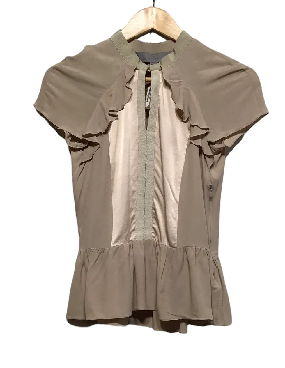 Festive Look Mulberry Silk Blouse (Size S)