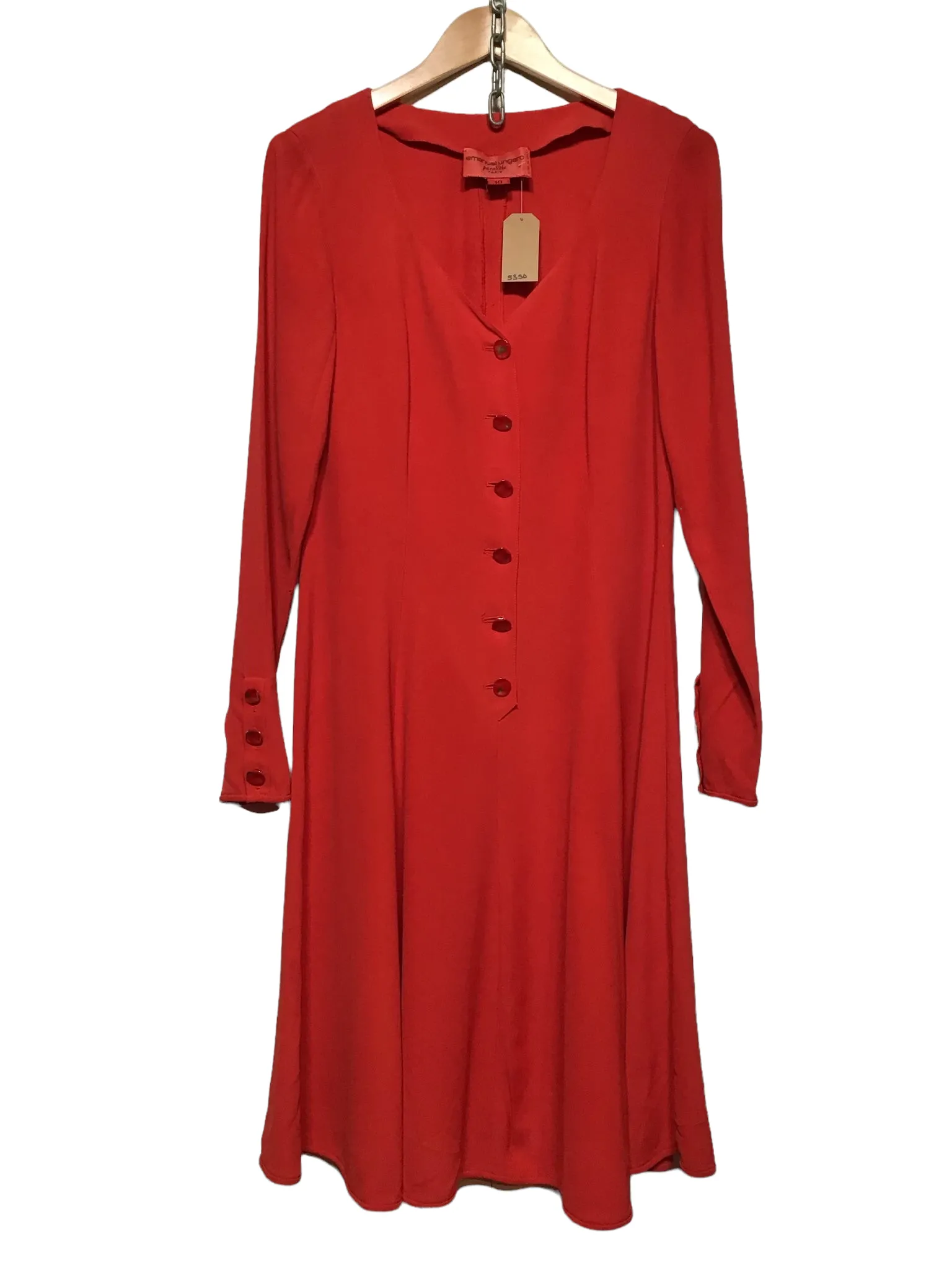 Emanuel Ungaro Red Dress (Size M) Outfit Boost Urban Classic