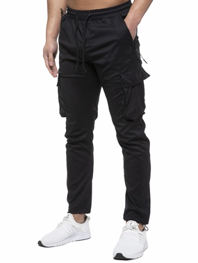 Structured fabric Enzo | Mens Cargo Track Pants