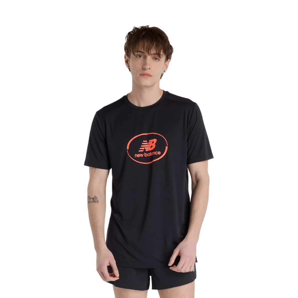 Taped Neckline New Balance Essential Graphic Run T-Shirt Men