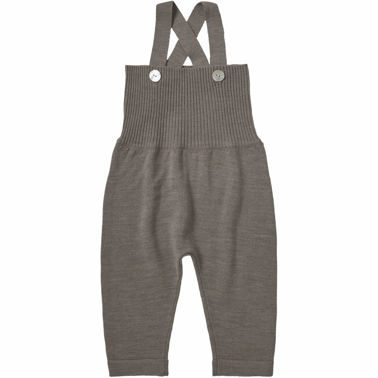 FUB Hazel Melange Baby High Waist Overalls Functional Fashion