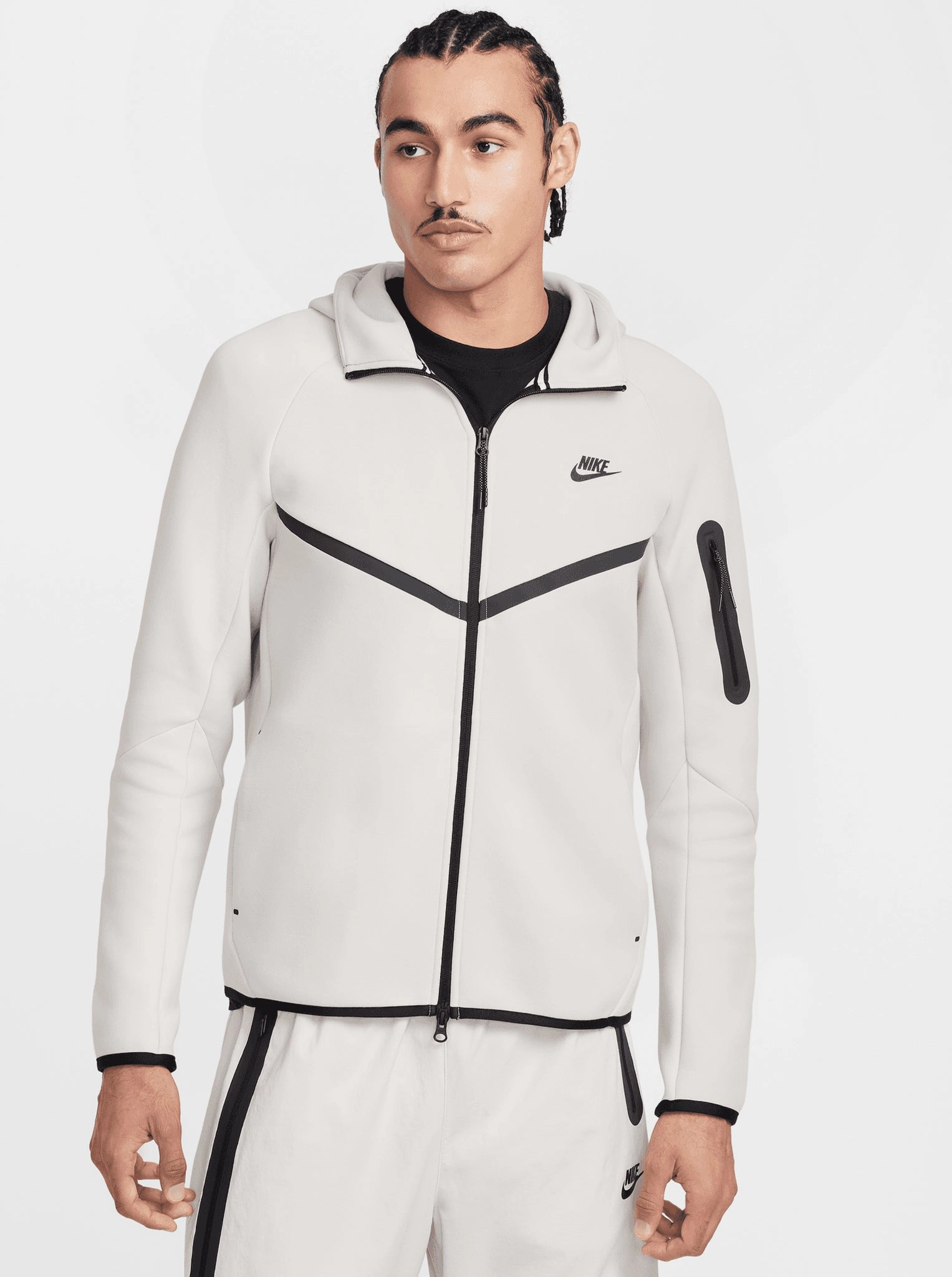 Tech Full-Zip Windrunner Hoodie Garment Dyed Finish ethnic style