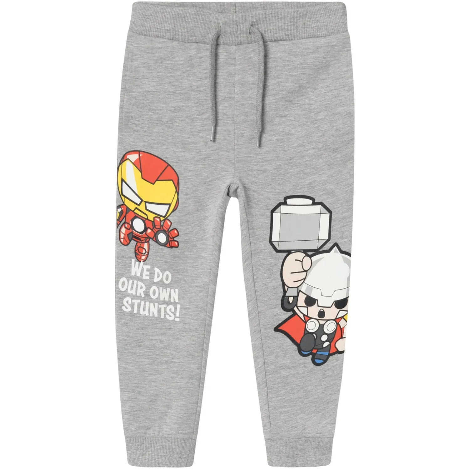 Name It Grey Melange Juck Marvel Sweatpants Makeup