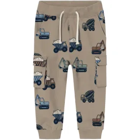 Unisex wear Name It Weathered Teak Nappe Sweatpants