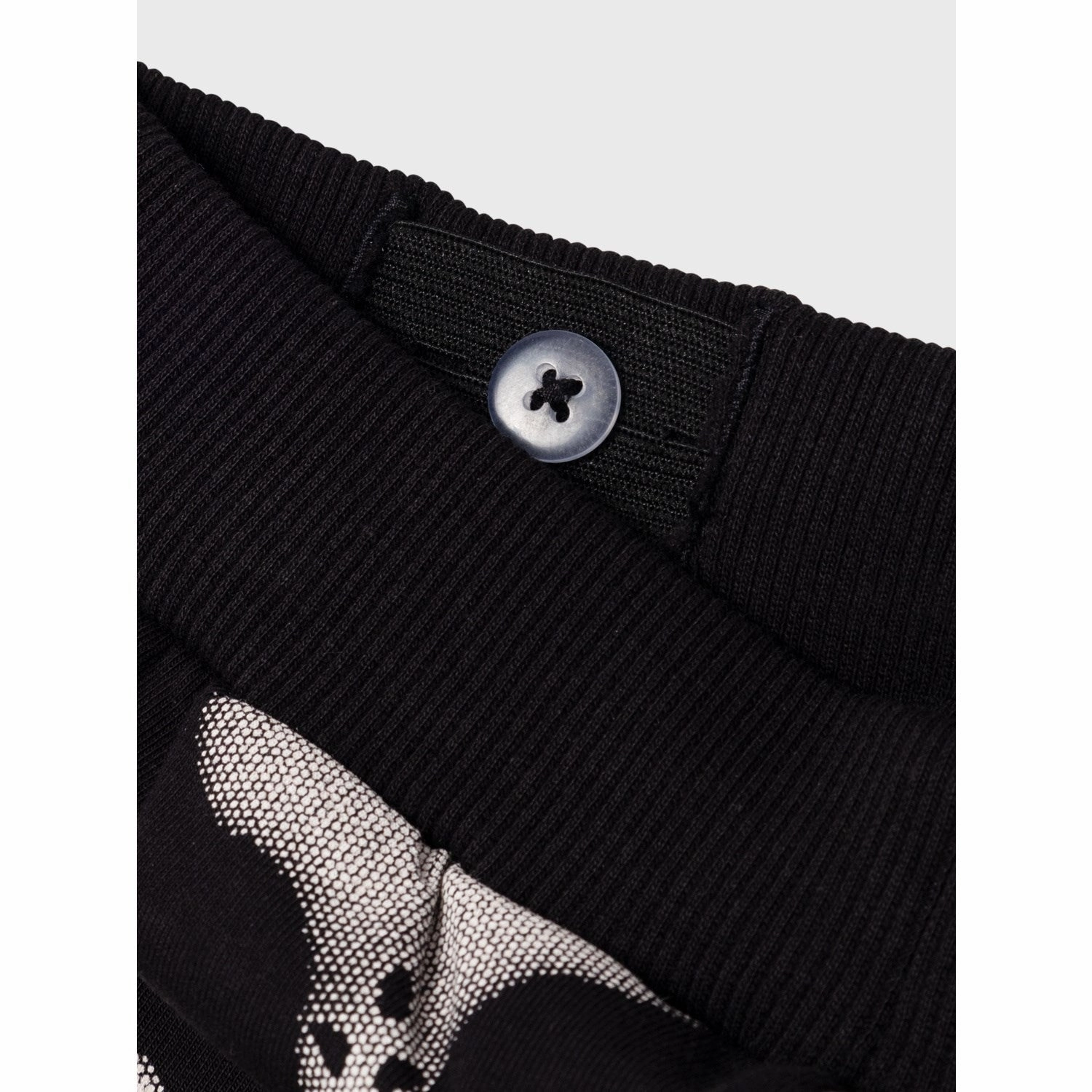 Name It Black Black Owen Regular Sweatpants DoubleStitchedEdges