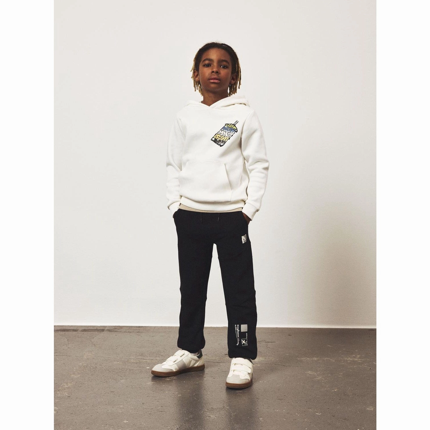 eyewear venue Rugged Design Name It Black Lassie Loose Sweatpants