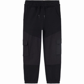 Quick Access Storage Pockets Wrinkle-Free Name It Black Rillo Regular Sweatpants