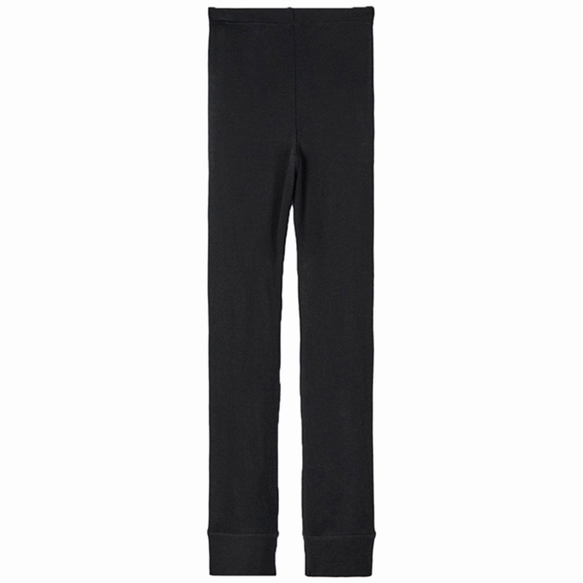 Name it Black Wang Wool Rib Leggings Soft Curve wrinkle free