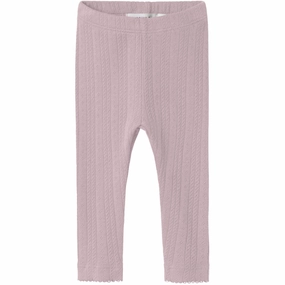 Name It Burnished Lilac Nbfkisa Leggings Supportive Waist Flatlock Seams