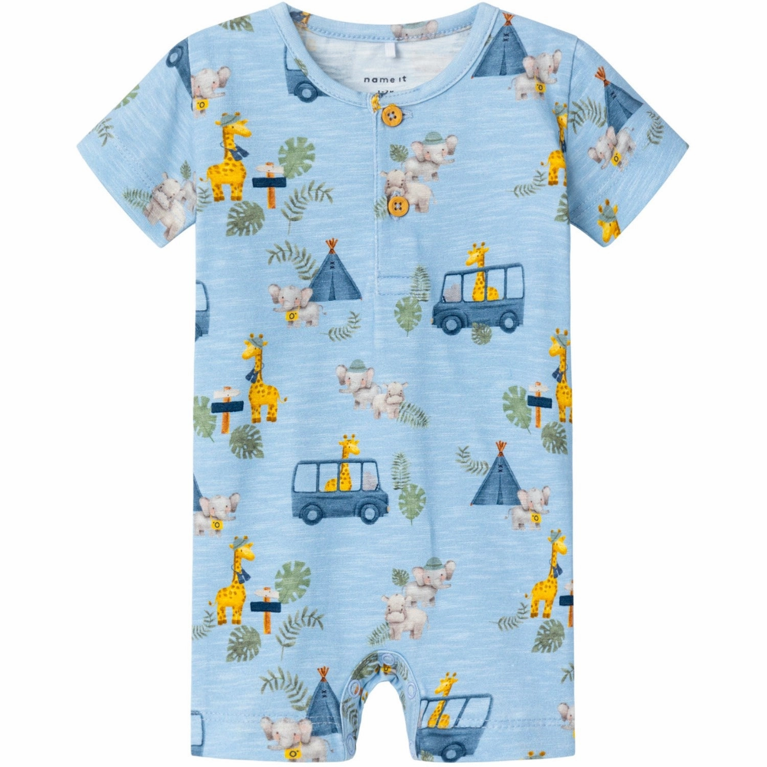 Clean Guest Vacation Friends Name It Chambray Blue Hobin Sunsuit