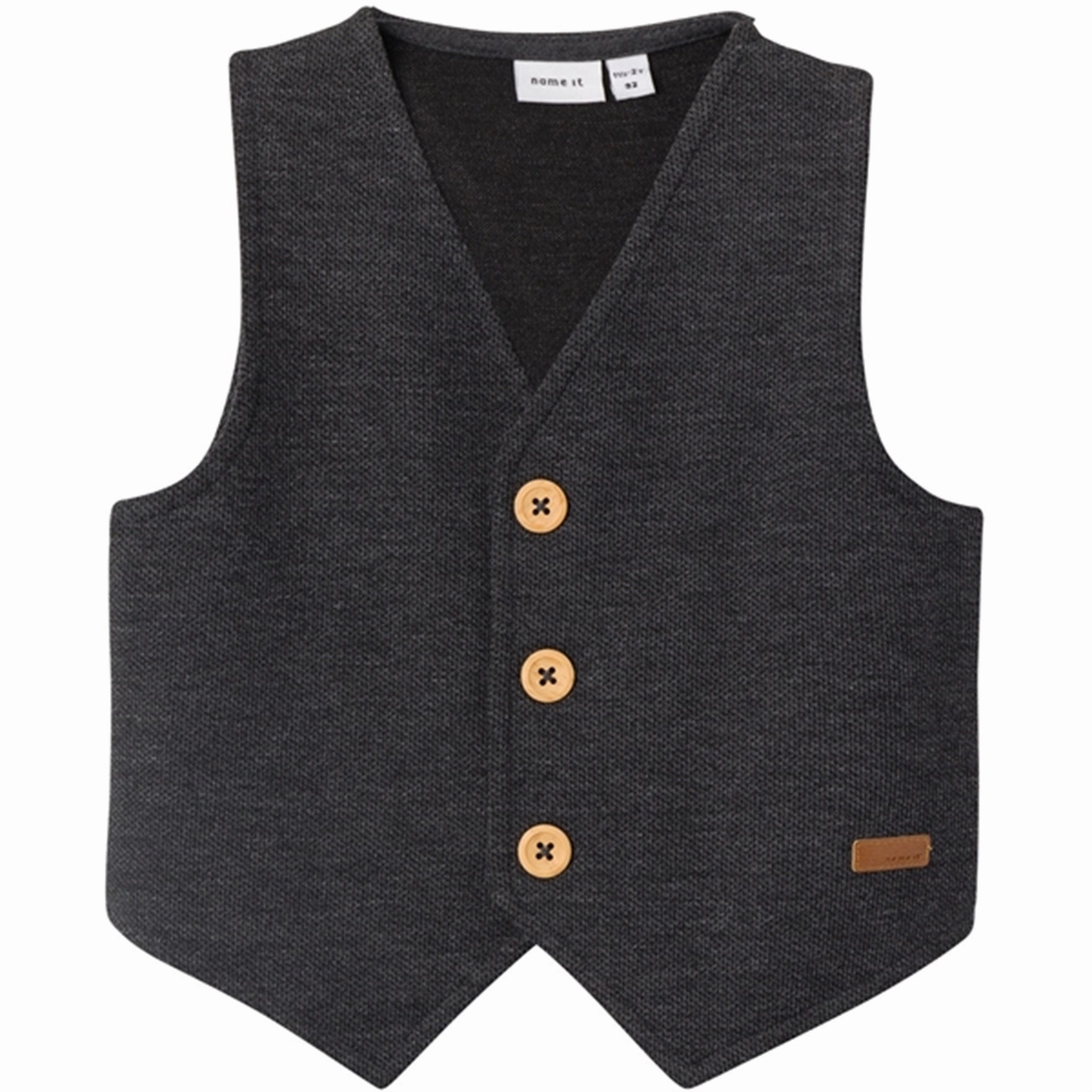 Hidden Storage formulation Name it Dark Grey Melange Robino Vest