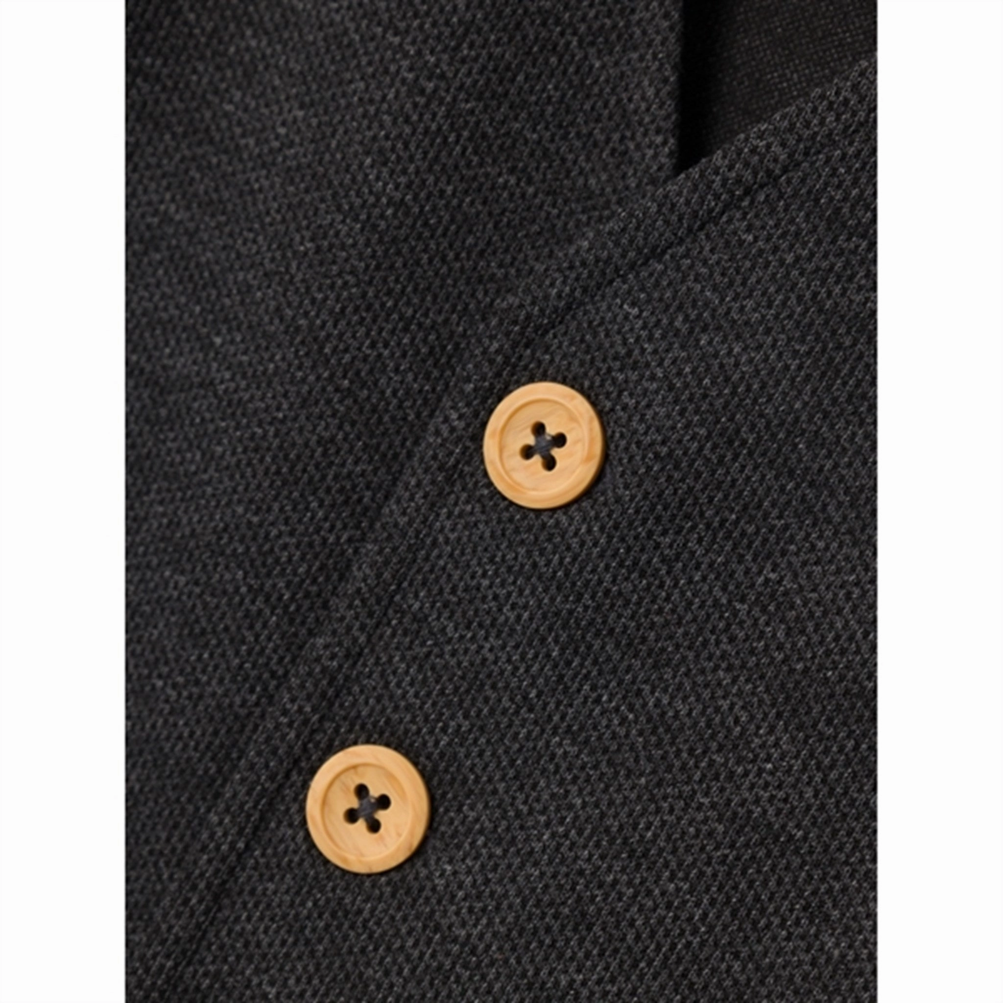 rectangular Name it Dark Grey Melange Robino Vest