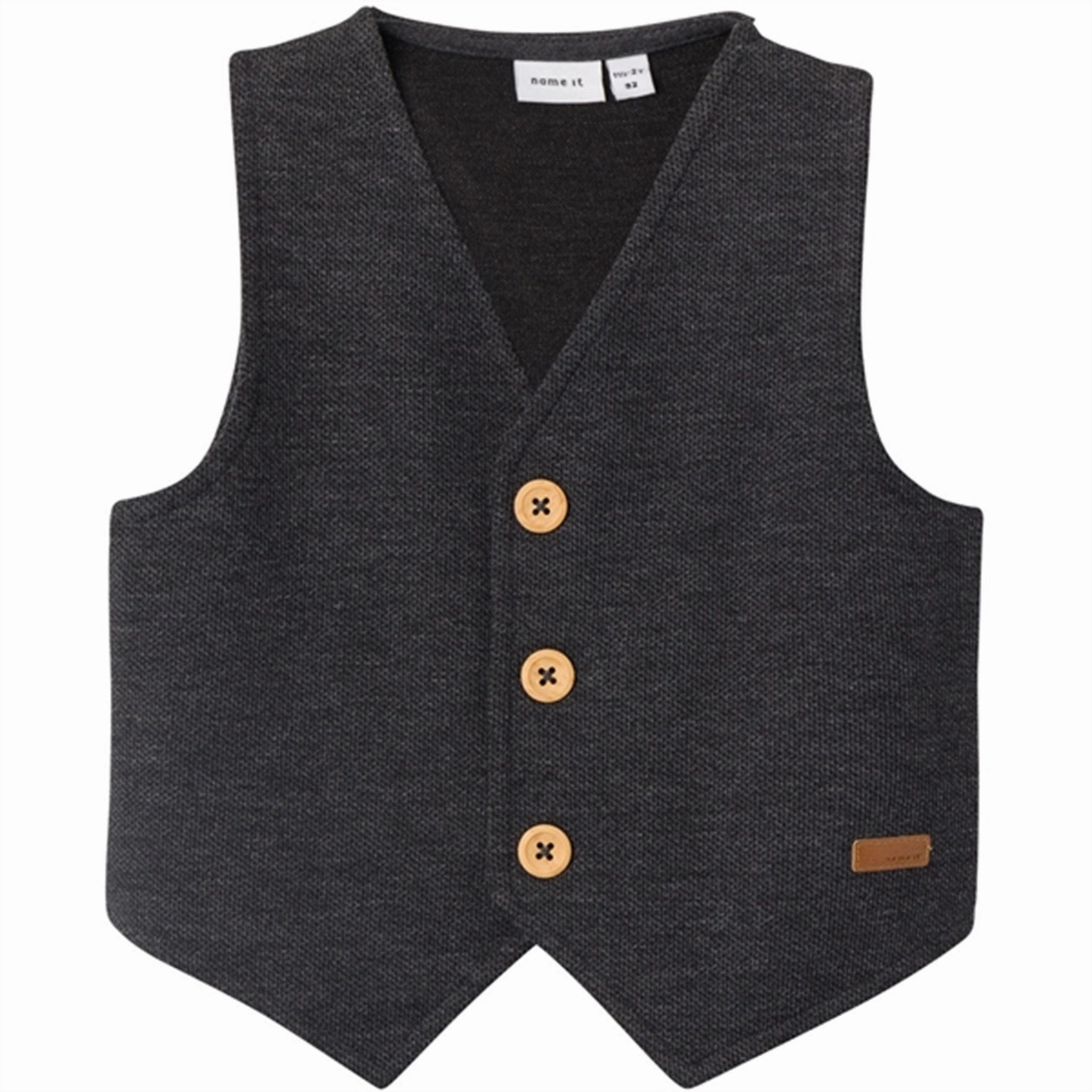 circumference Modular Attachment Name it Dark Grey Melange Robino Vest