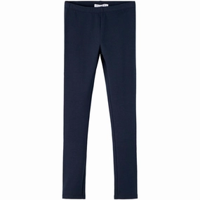 Fitness Lover Stretch Fit Non Roll Waistband Name it Dark Sapphire Davina Solid Leggings Noos