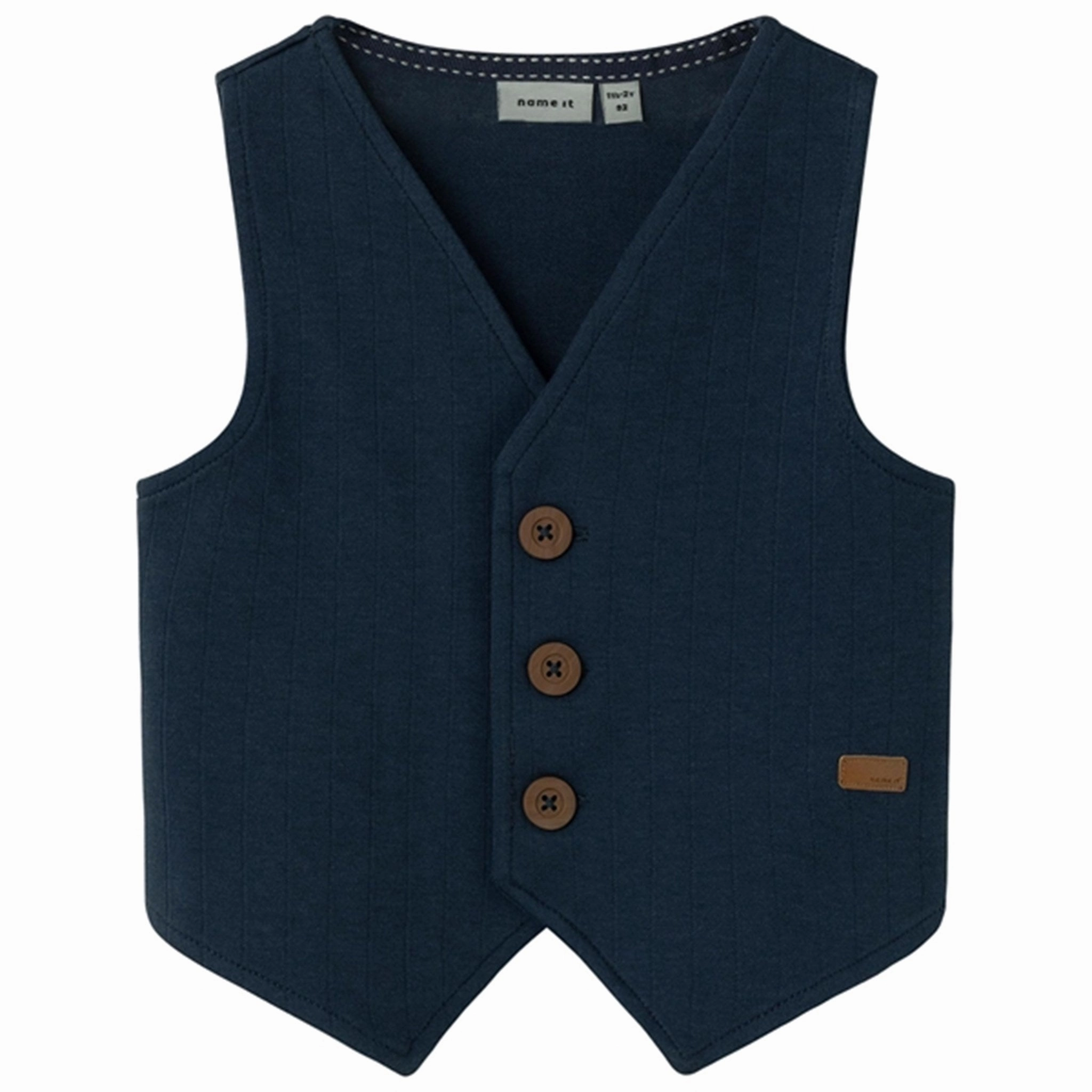 Name it Dark Sapphire Franklin Solid Sweat Vest irregular Good Value