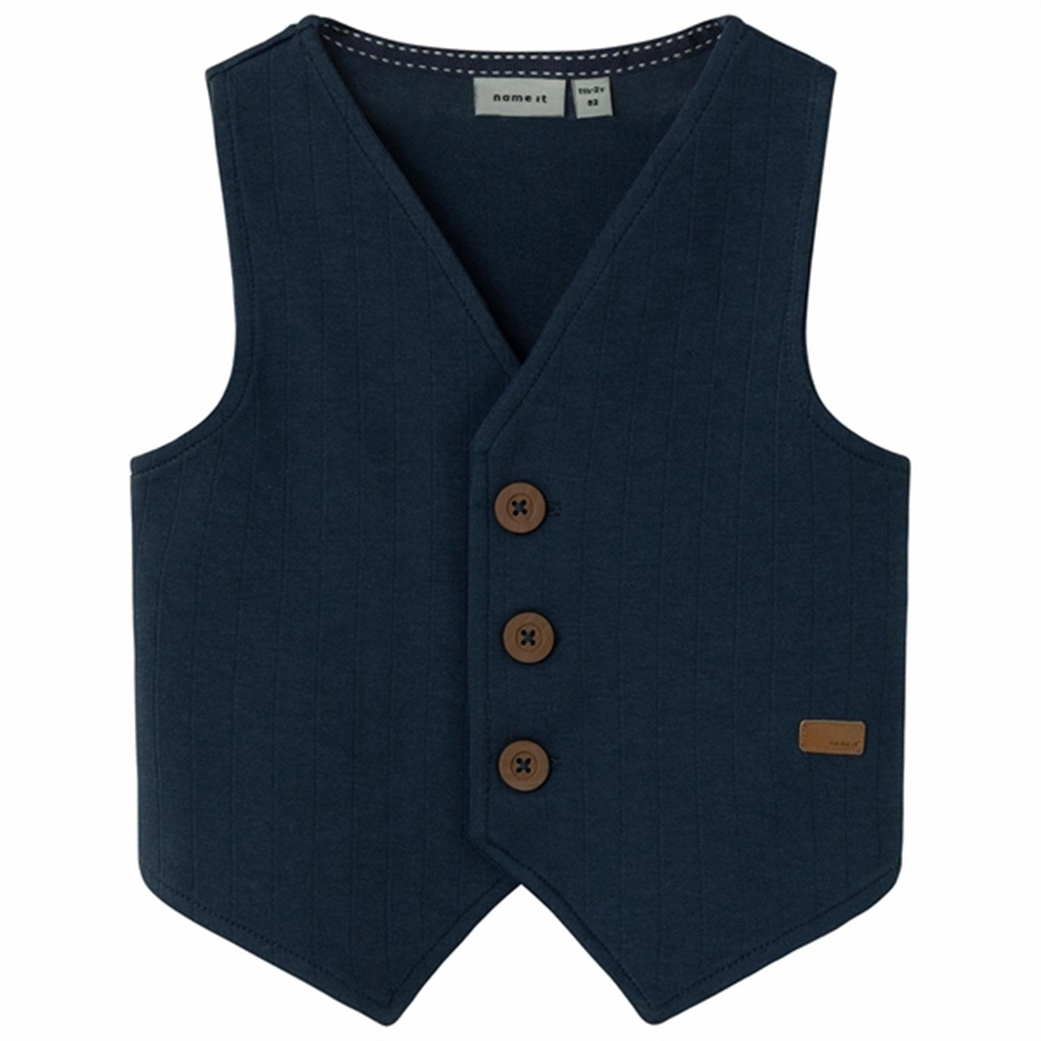 enough Name it Dark Sapphire Franklin Solid Sweat Vest