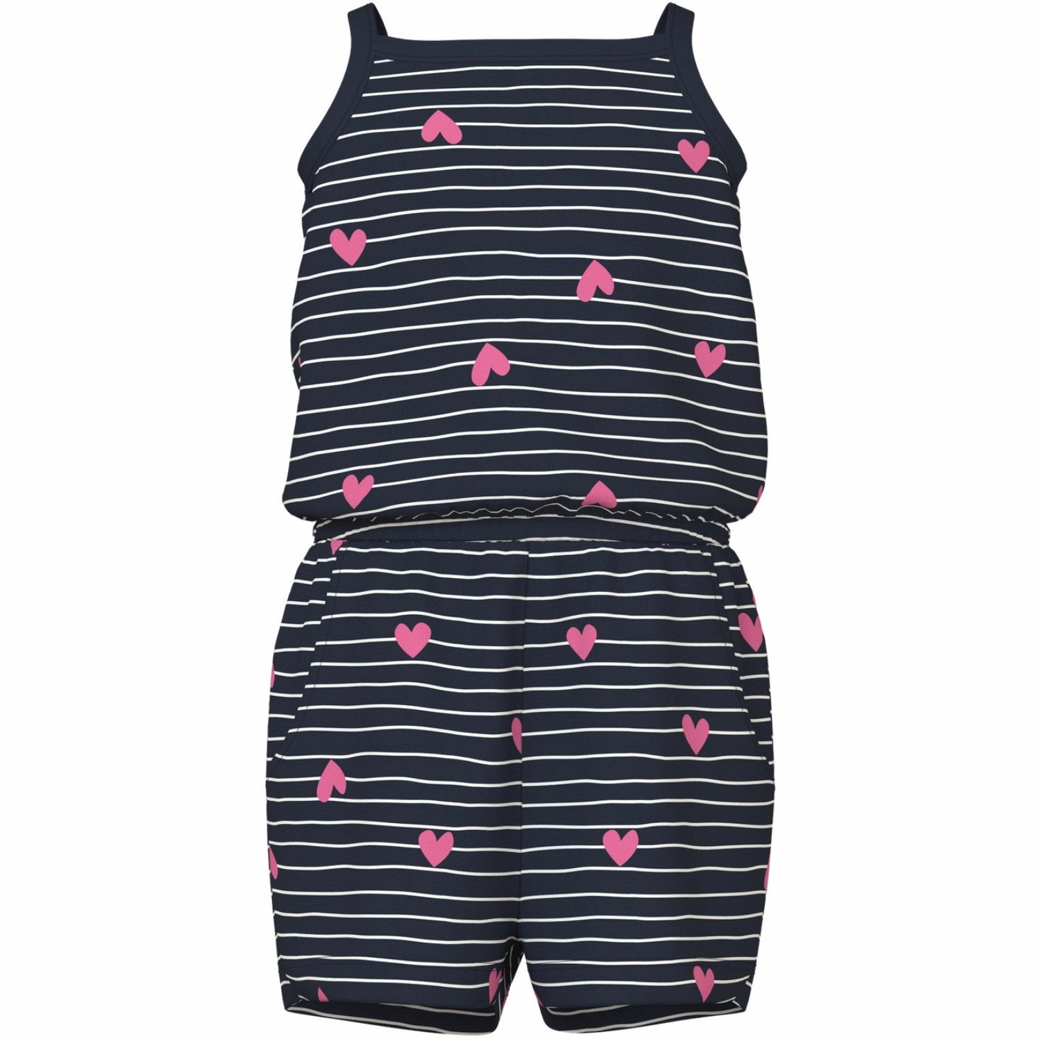 Name It Dark Sapphire Hearts Vigga Strap Suit Cool Teen