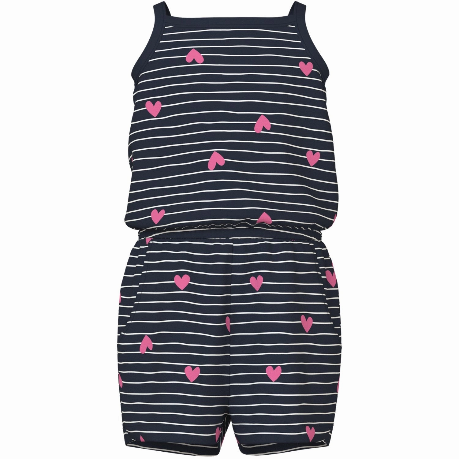 Beach Basic Slim Simple Name It Dark Sapphire Hearts Vigga Strap Suit