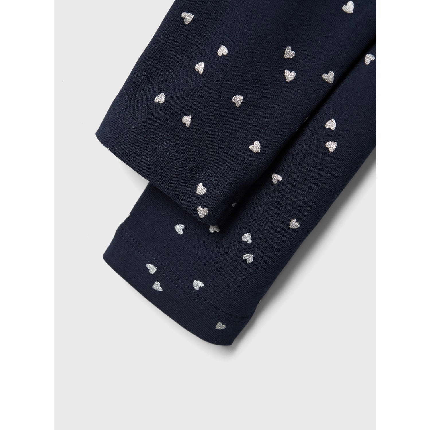 Name It Dark Sapphire Hearts Vivian Glitter Leggings Everyday Comfort Wear Sporty Wearable