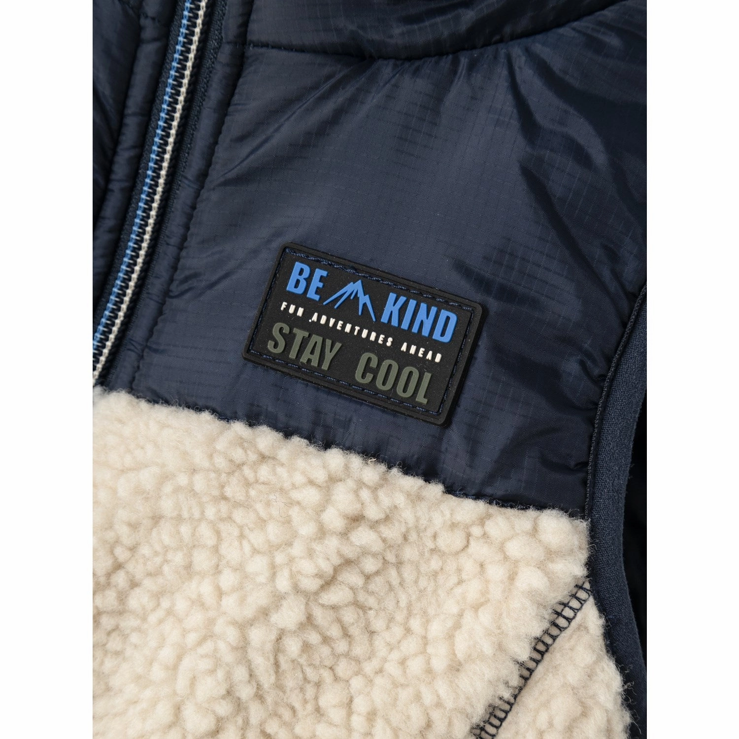 Smooth Zipper Guards Name It Dark Sapphire Mall Teddy Vest1