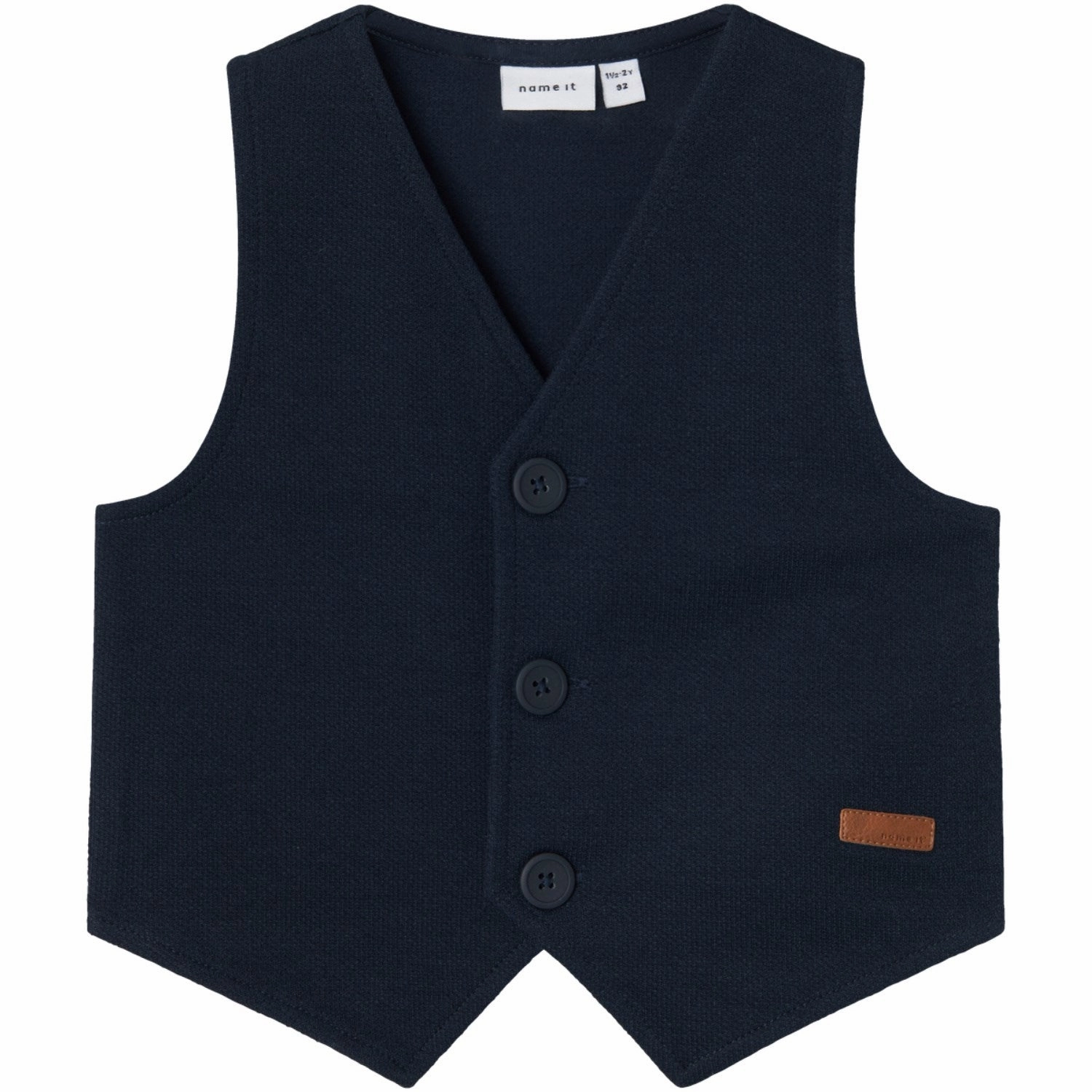 Name It Dark Sapphire Robino Vest polka dotted