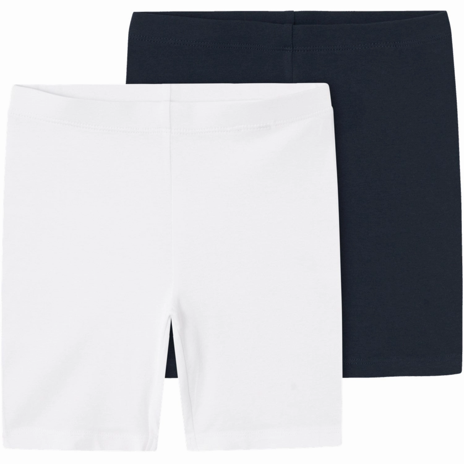 Relaxed Comfort Outdoor Lover Travel Outfit Name It Dark Sapphire Vivian 2-Pack Solid Short Leggings Noos