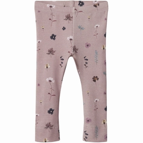 Name It Deauville Mauve Odetta Leggings Work Commute Mesh Panel Comfortable Waist