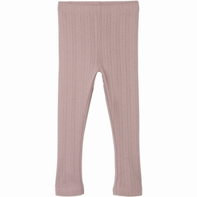 Elastic Fit Simple Line Name It Deauville Mauve Omina Slim Leggings
