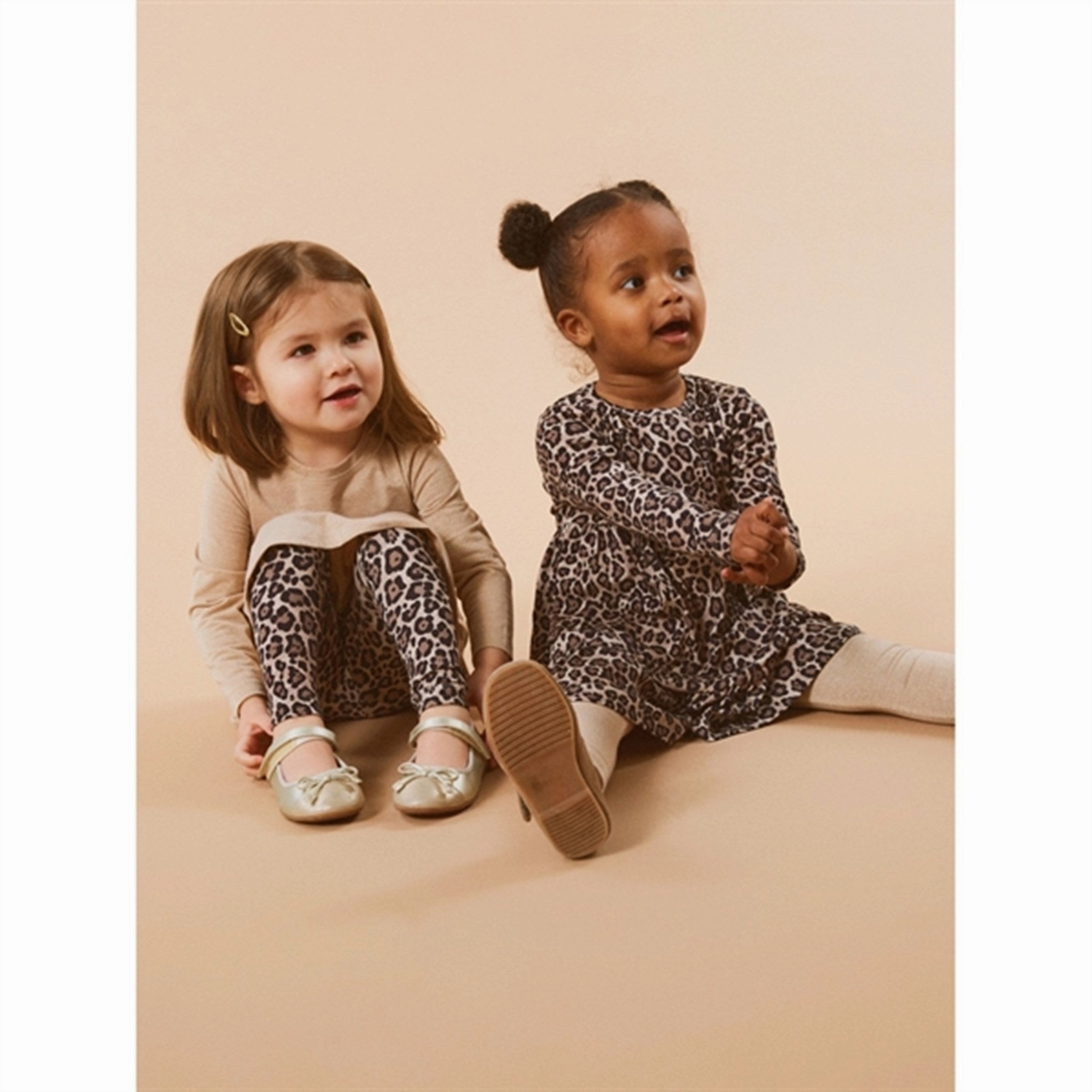 Name it Gilded Beige Sosanna Leggings Mesh Panel Studio Practice