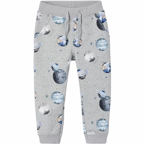 Name it Grey Melange Normann Sweatpants Button-down style