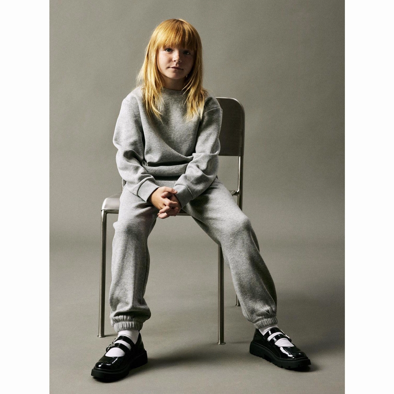 Name It Grey Melange Oanne Regular Sweatpants Solid Color Quick Recovery